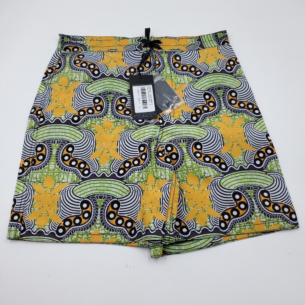 Cynthia Rowley Greenroom Printed Surf Board Shorts Size S